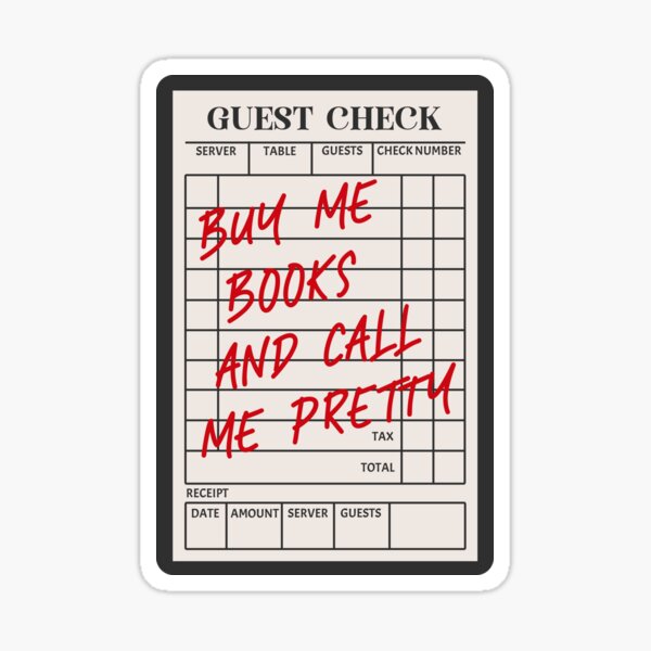 Buy books and call me pretty - Sticker