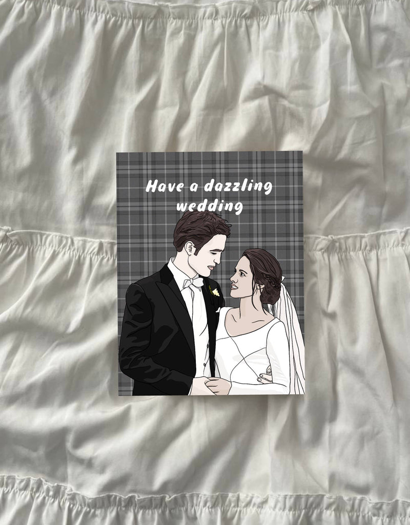 Twilight Bella & Edward Wedding Greeting Card