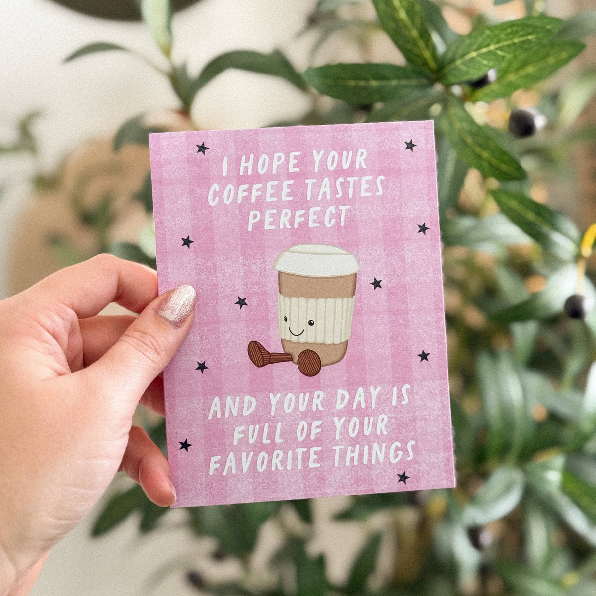 Perfect Latte Jelly - Coffee Cafe Card - Hopeless Romantic