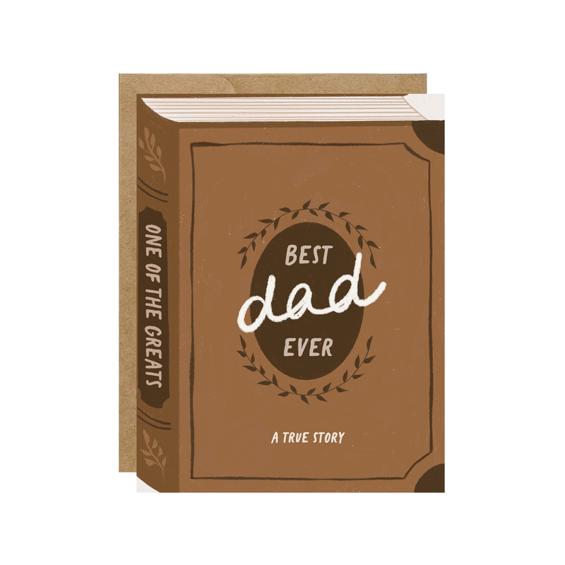 Best Dad Ever - Book Father's Day Card