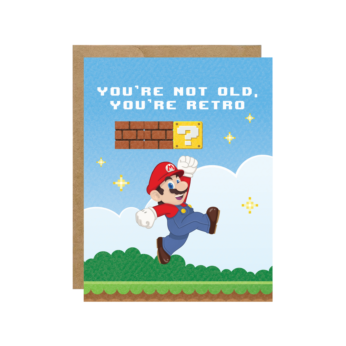 Super Retro - Video Game Pop Culture Birthday Card - Hopeless Romantic