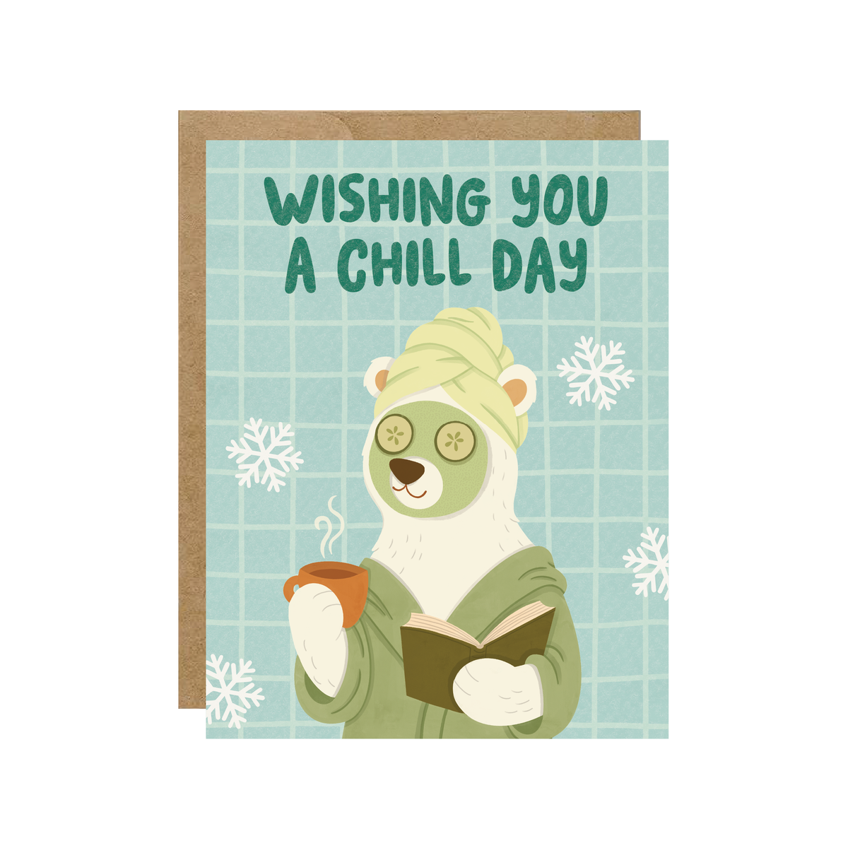Chill Day - Relax Polar Bear Spa Day Card - Hopeless Romantic