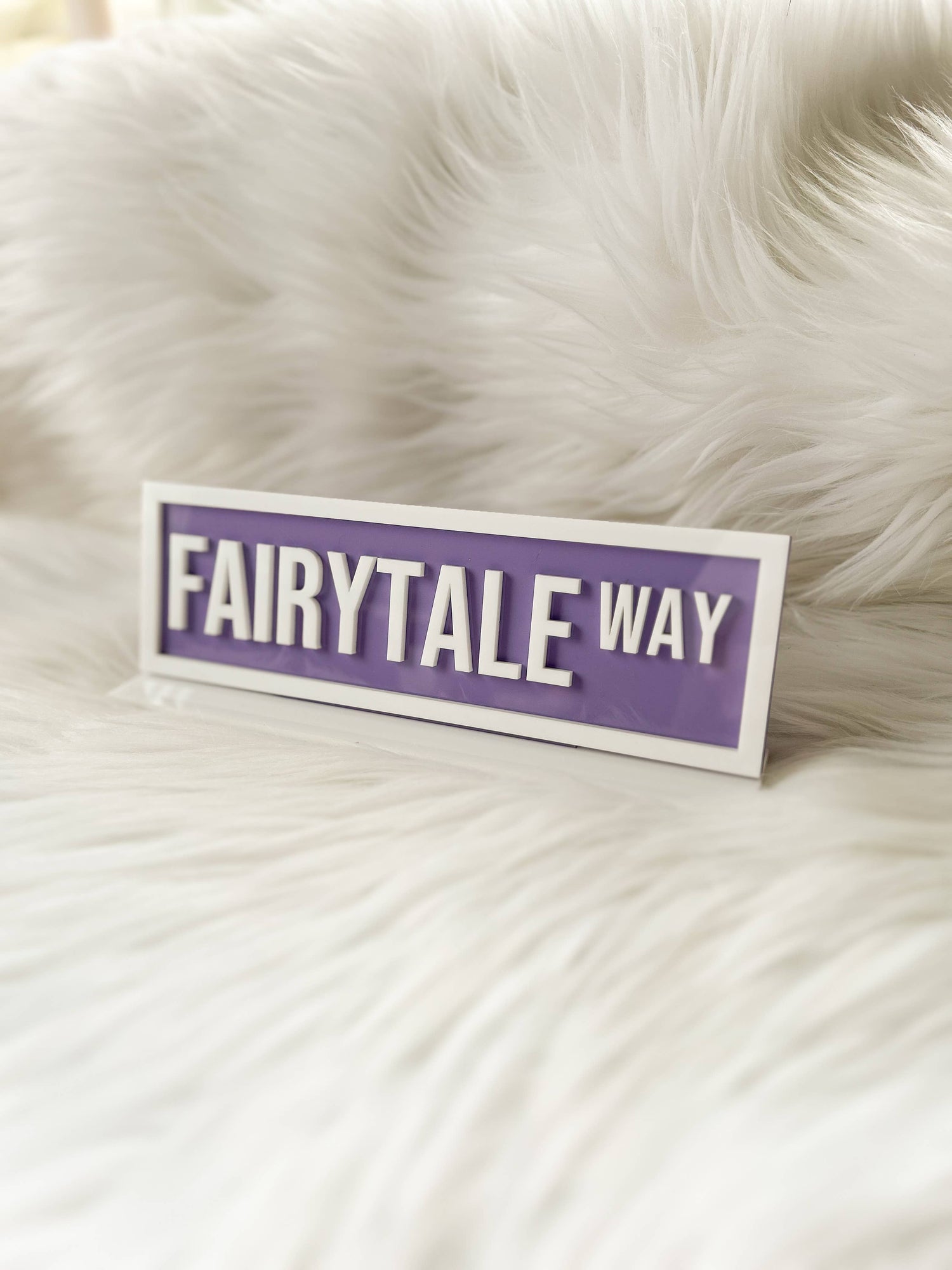 Acrylic Shelf Sign: Fairytale Way