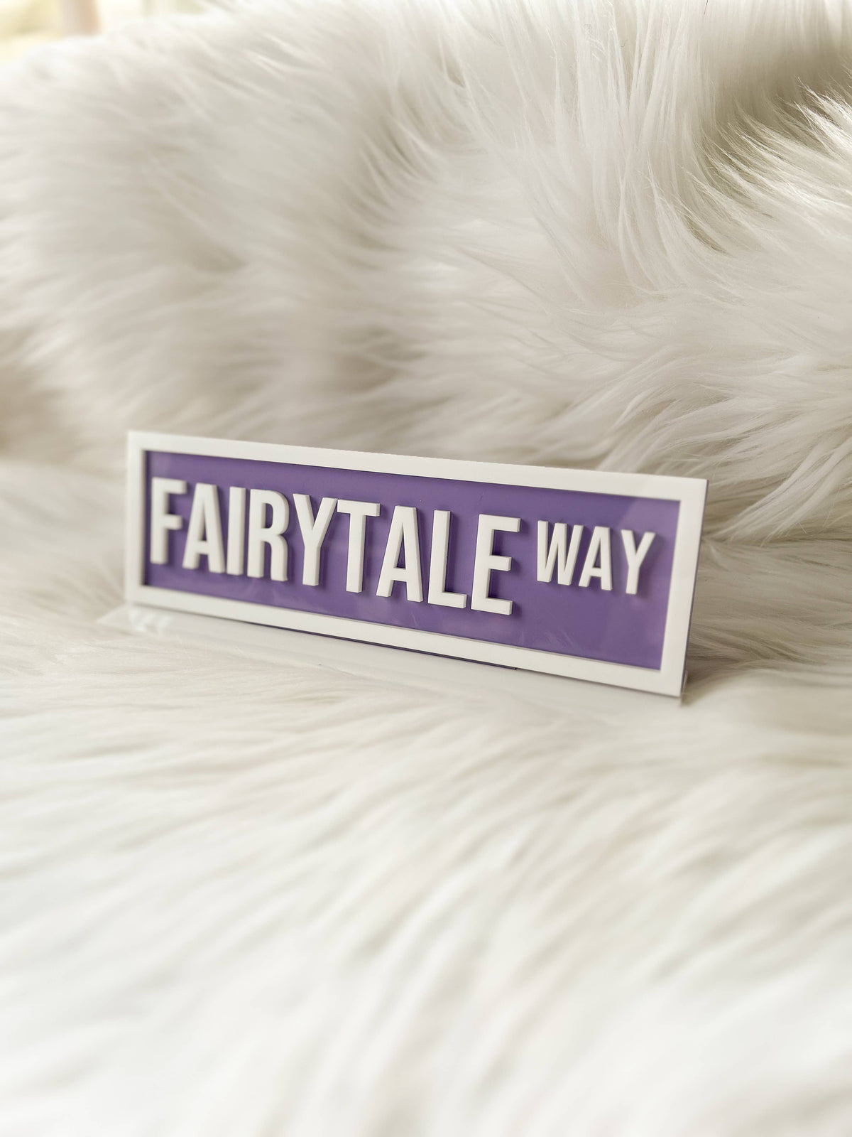 Acrylic Shelf Sign: Fairytale Way - Hopeless Romantic