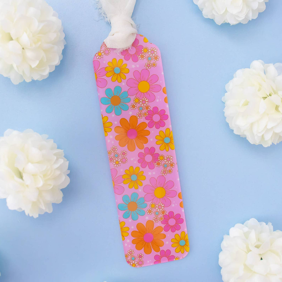 Retro Flower Acrylic Bookmark