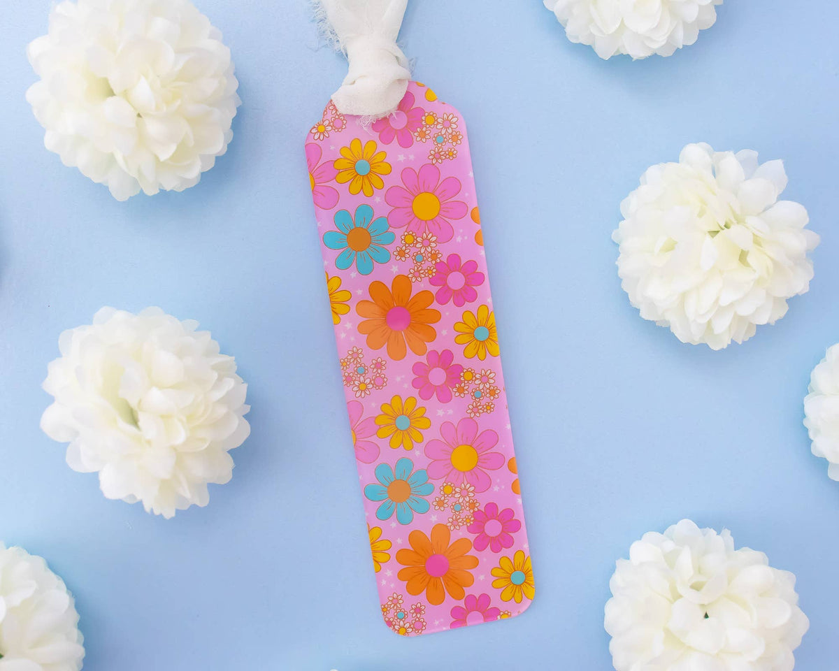 Retro Flower Acrylic Bookmark