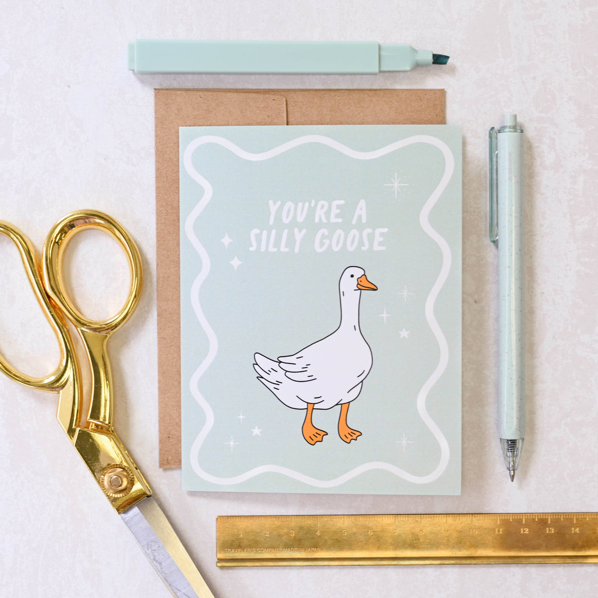 You're A Silly Goose - Birthday Card - Hopeless Romantic