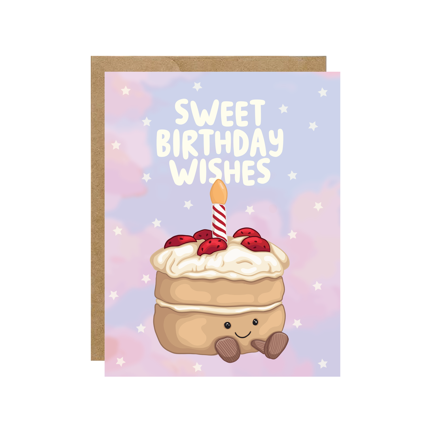 Sweet Birthday Wishes Cake Jelly - Card