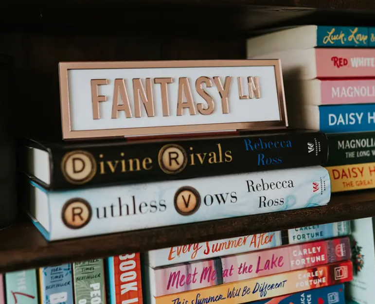 Acrylic Shelf Sign: Fantasy Lane