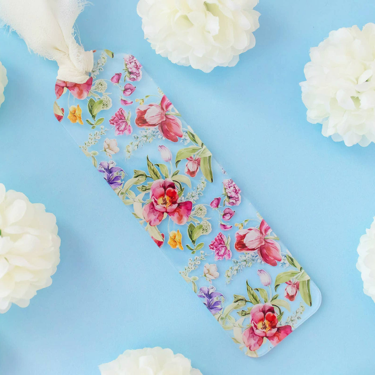 Floral  Acrylic Bookmark