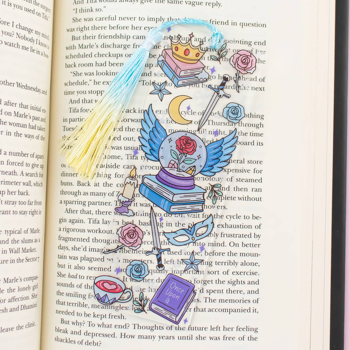 Romantasy Acrylic Bookmark