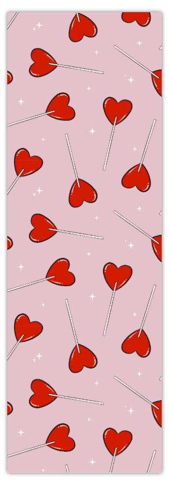 Bookmark - Lollipop Hearts