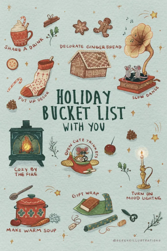 Holiday Bucket List Greeting Card