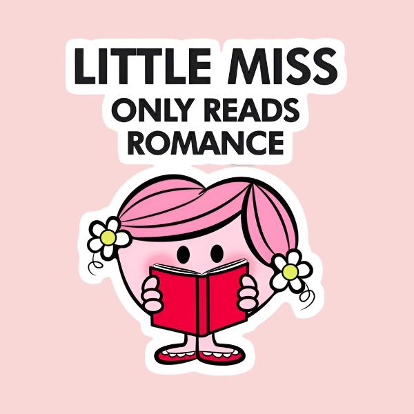 Little Miss Only Reads Romance sticker