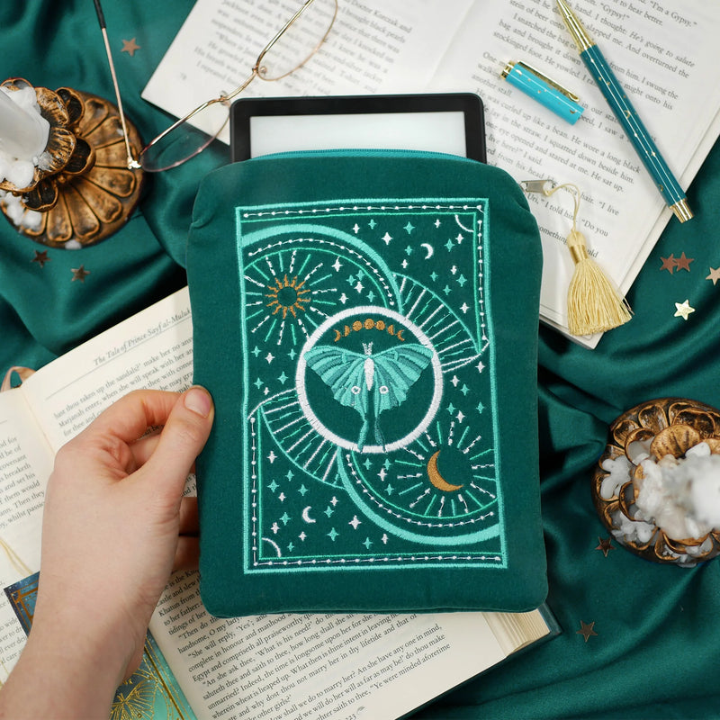 Luna Moth E-Reader Sleeve - Quirky Cup Collective