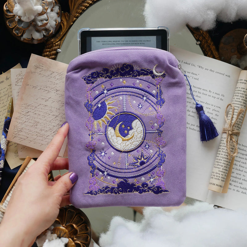 Otherworldly E-Reader Sleeve (Lilac) - Quirky Cup Collective
