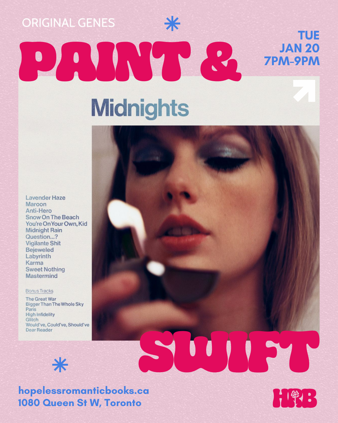 Swiftie Paint Night: Midnights