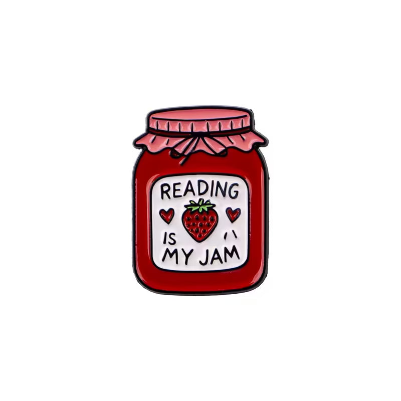 Reading is my Jam Enamel Pin