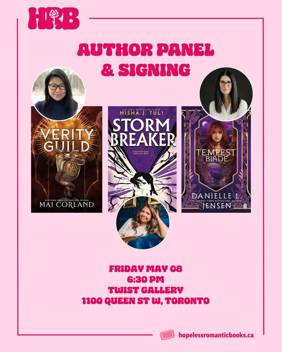 Romantasy Book Launch Event for Storm Breaker by Nisha J. Tuli and Verity Guild by Mai Corland and The Tempest Blade by Danielle L. Jensen! [May 8, 2026]