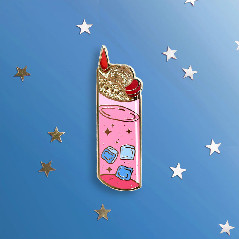 Slow Burn Romance Lighter Pin