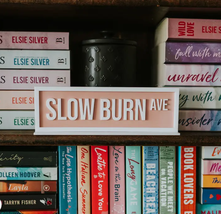 Book Nook Sign - Slow Burn Ave