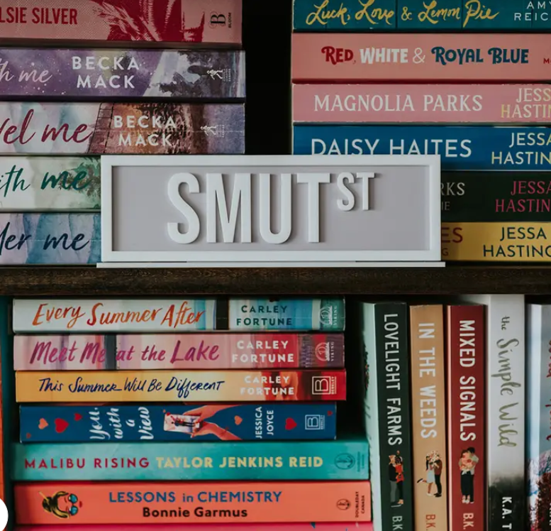 Acrylic Shelf Sign: Smut St