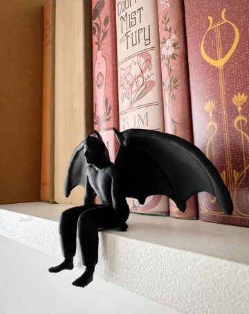 Shelf Decor: The High Lord Book Nook Decor (Bat Boy)