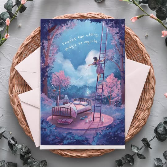 Thank You For Adding Magic Greeting Card